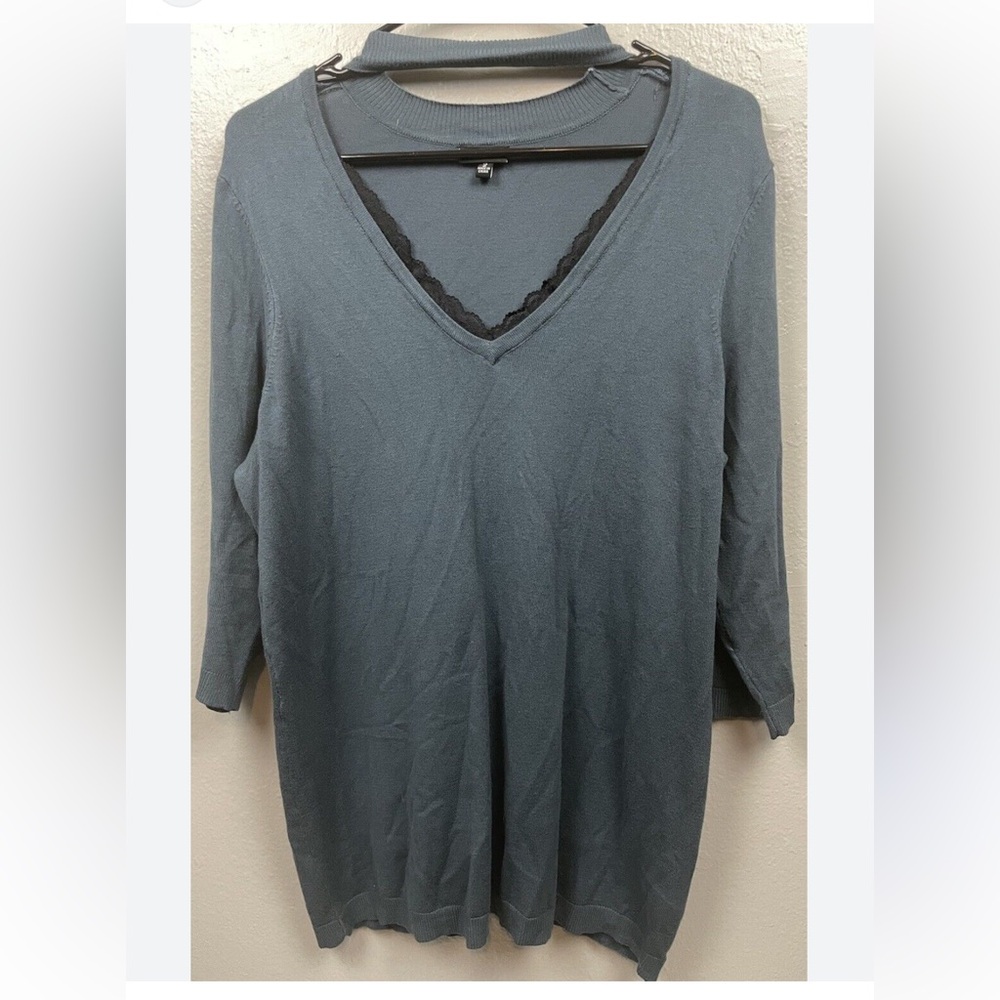 Torrid teal sweater